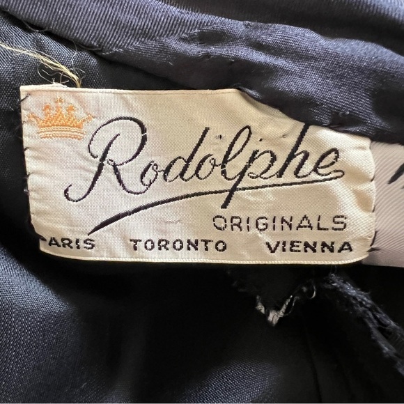 Vintage 50s 60s Silk Dress 2 Piece Rodolph Originals  Zebra Stripe Animal… - Picture 10 of 11